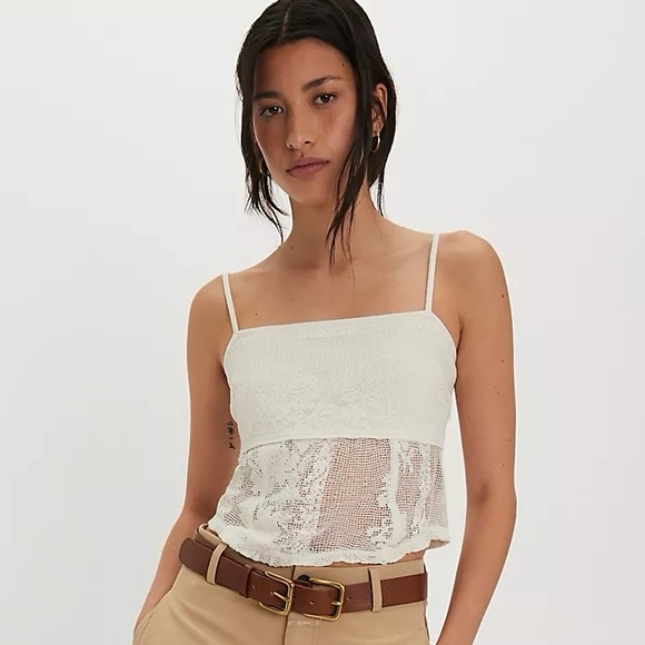Free People Lace Cami Top - Picture 2 of 8